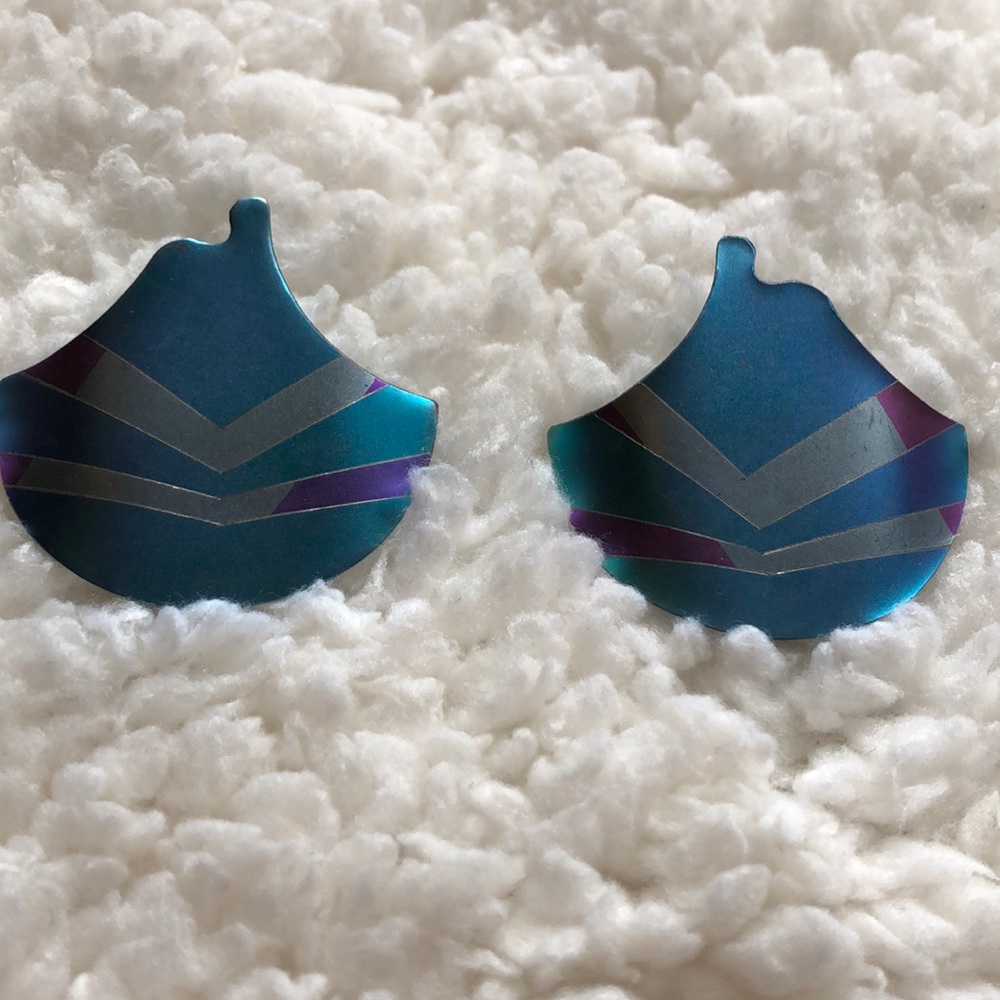 Handcrafted Vintage Titanium Earrings